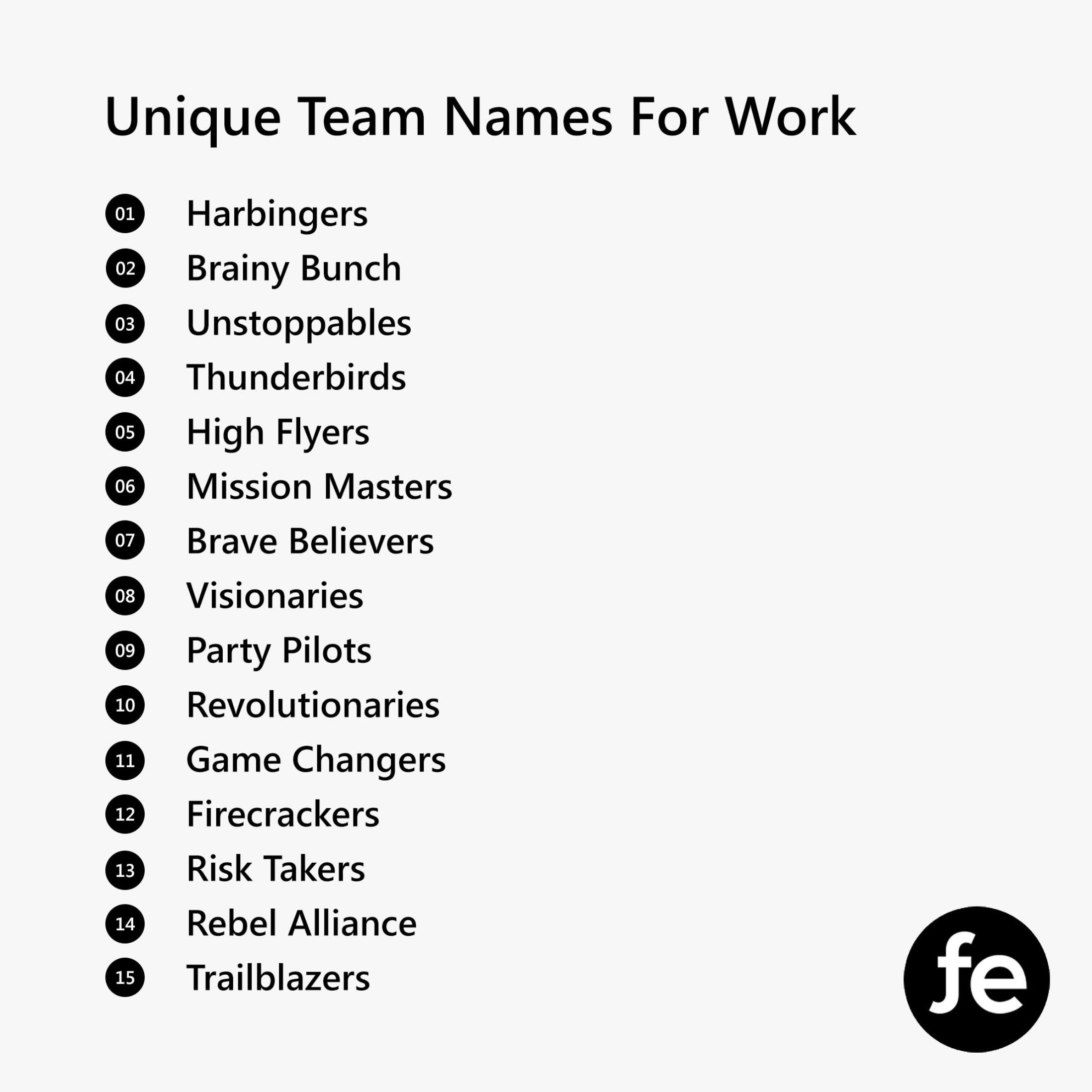 Team Names