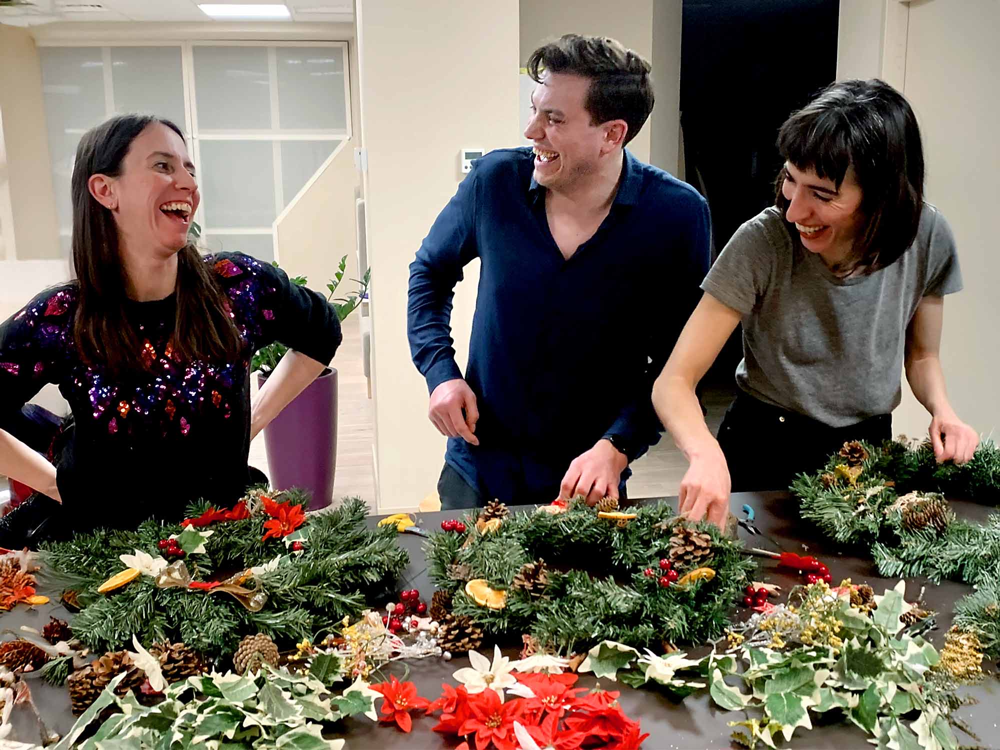 Christmas Wreath Making for Teams