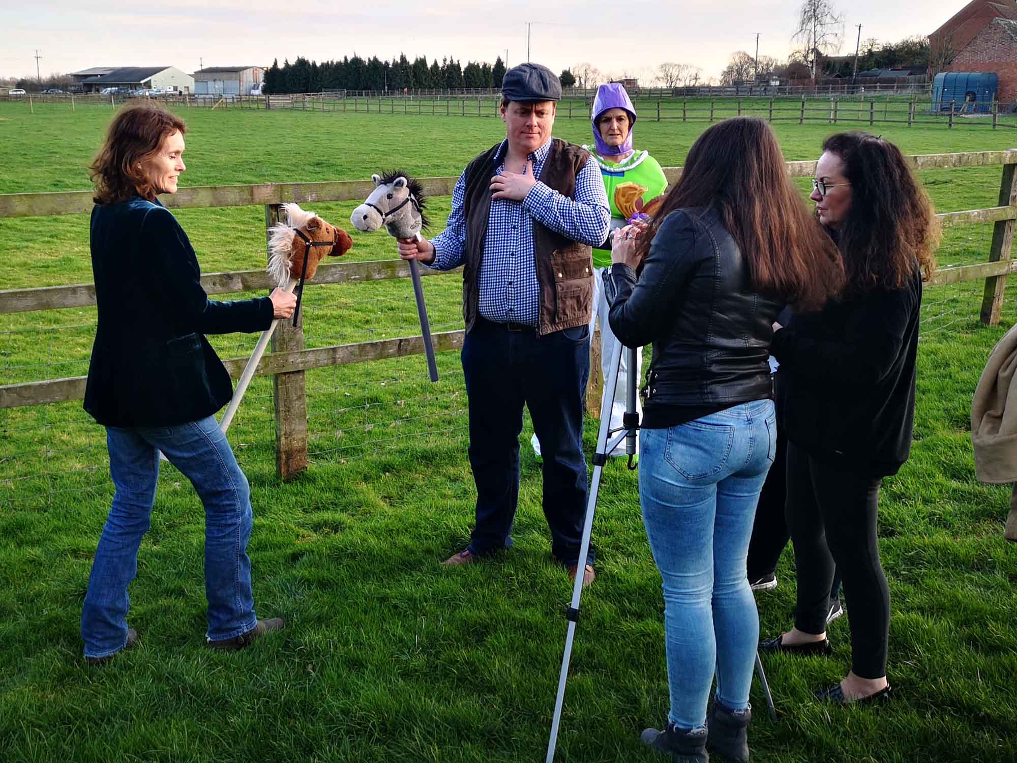 Team filming their own advert during Commercial Teambreak in Manchester