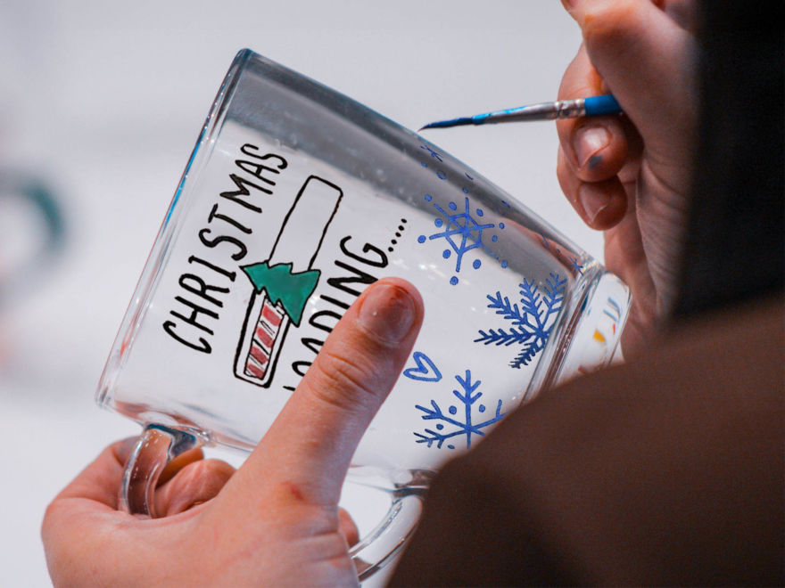 Christmas Glass Painting