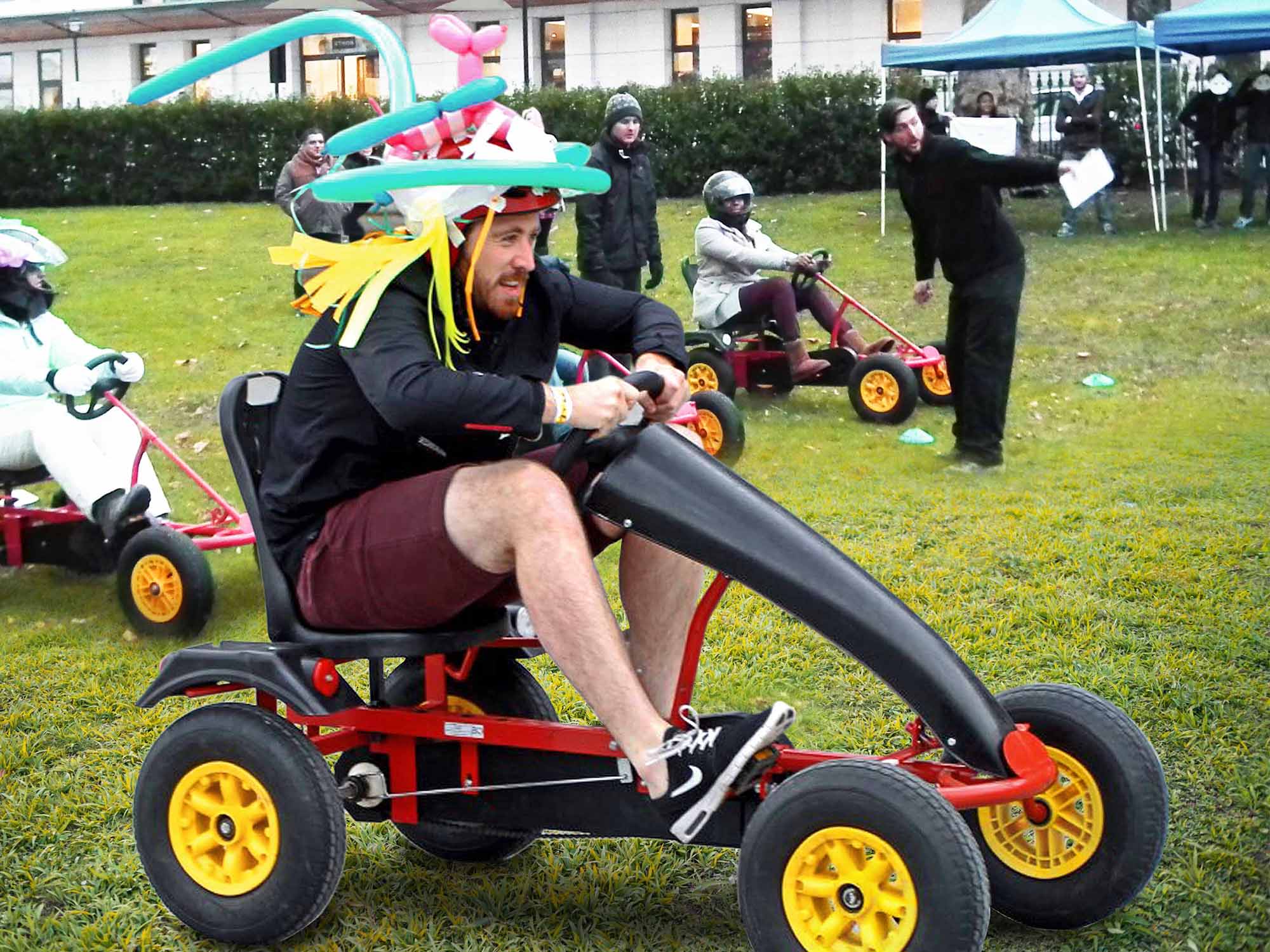 Team building and racing homemade carts in Manchester